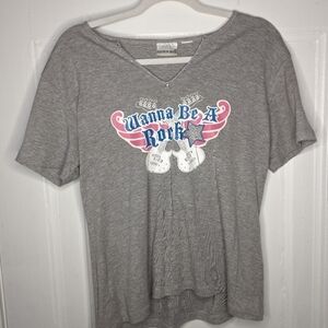Fashion Bug Rock Start Baby Tee Woman's XL